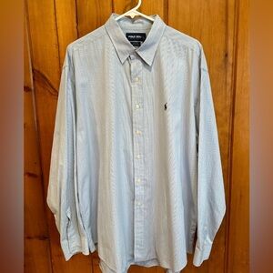 Ralph Lauren Golf Men’s Blue Button Down Collared Shirt Size XL